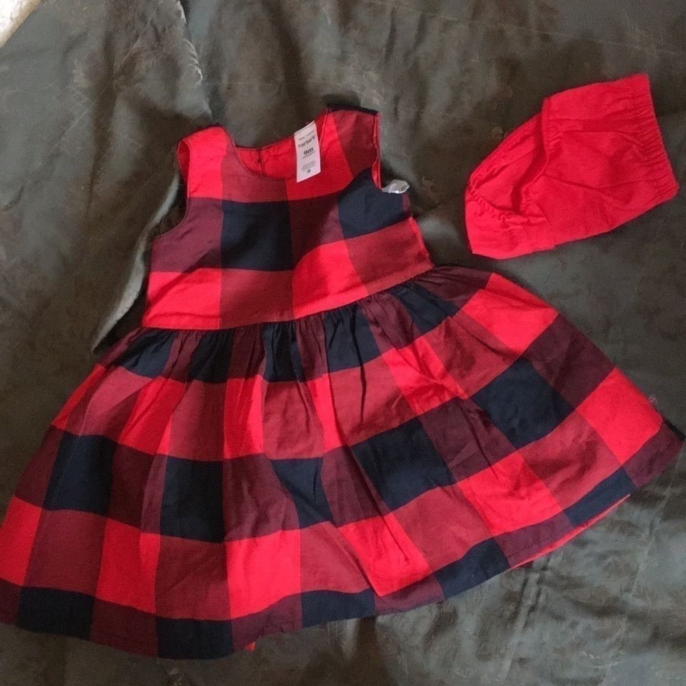 CARTER Checkered Tulle Dress & Bottom Cover. P/A1053/5